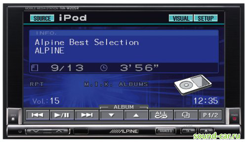 Alpine IVA-W205R CD+MP3+DVD  