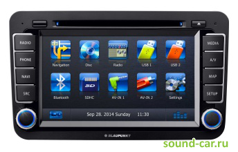 Blaupunkt PHILADELPHIA 845 AMEU CD+MP3+USB+DVD  VW, SKODA 