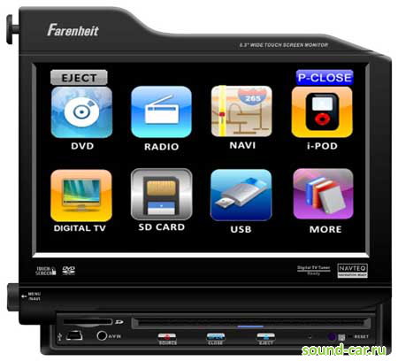Farenheit TID-830NR CD+MP3+USB+DVD  