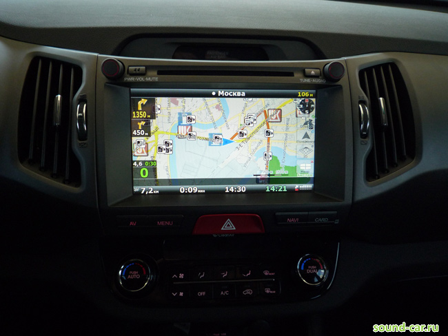 FlyAudio 66051B01 KIA SPORTAGE 2010 CD+MP3+USB+DVD  