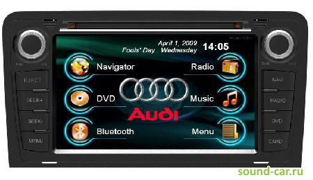Intro CHR-4243A3 CD+MP3+USB+DVD  Audi A3 (05+) 