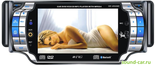 NRG IDV-AV459BT CD+MP3+USB+DVD  